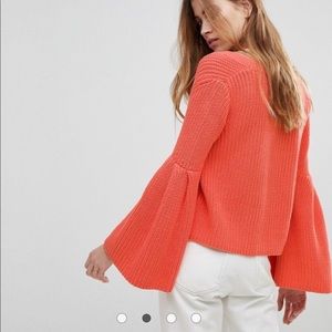 Free people flared arms sweater